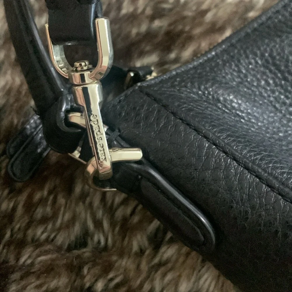 Kate Spade Black Pebbled Leather Shoulder/Crossbody Bag - Picture 13 of 15